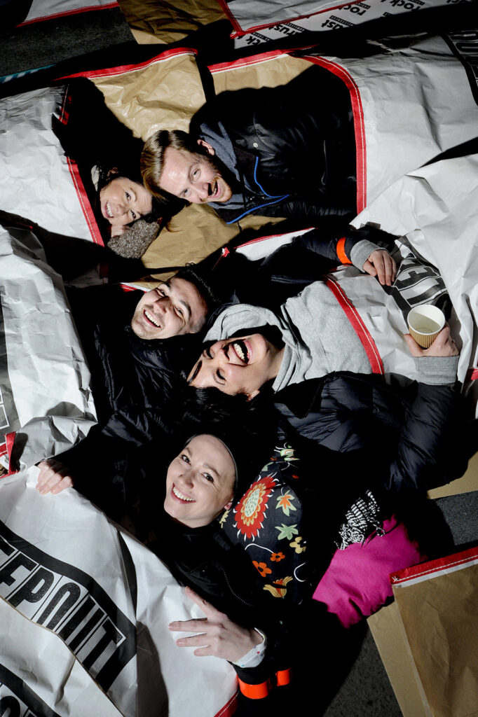 Youth homelessness charity Rock Trust’s SleepOut event, Edinburgh