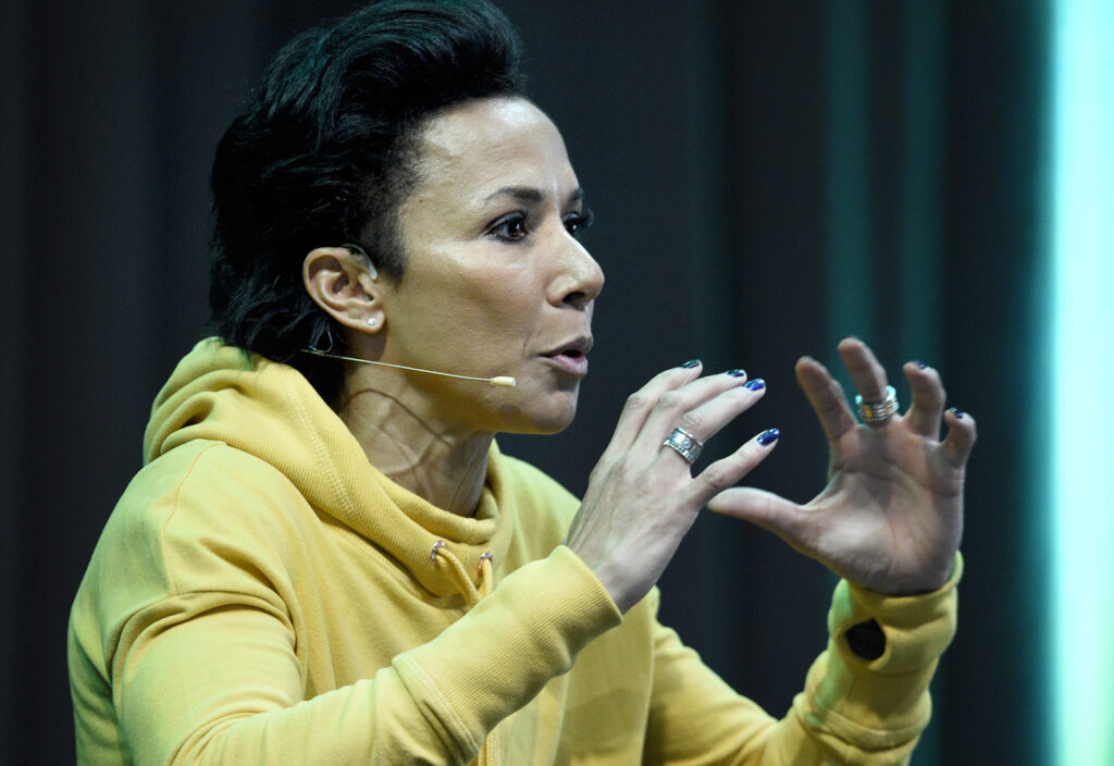 Dame Kelly Holmes at the Edinburgh Wellbeing Festival