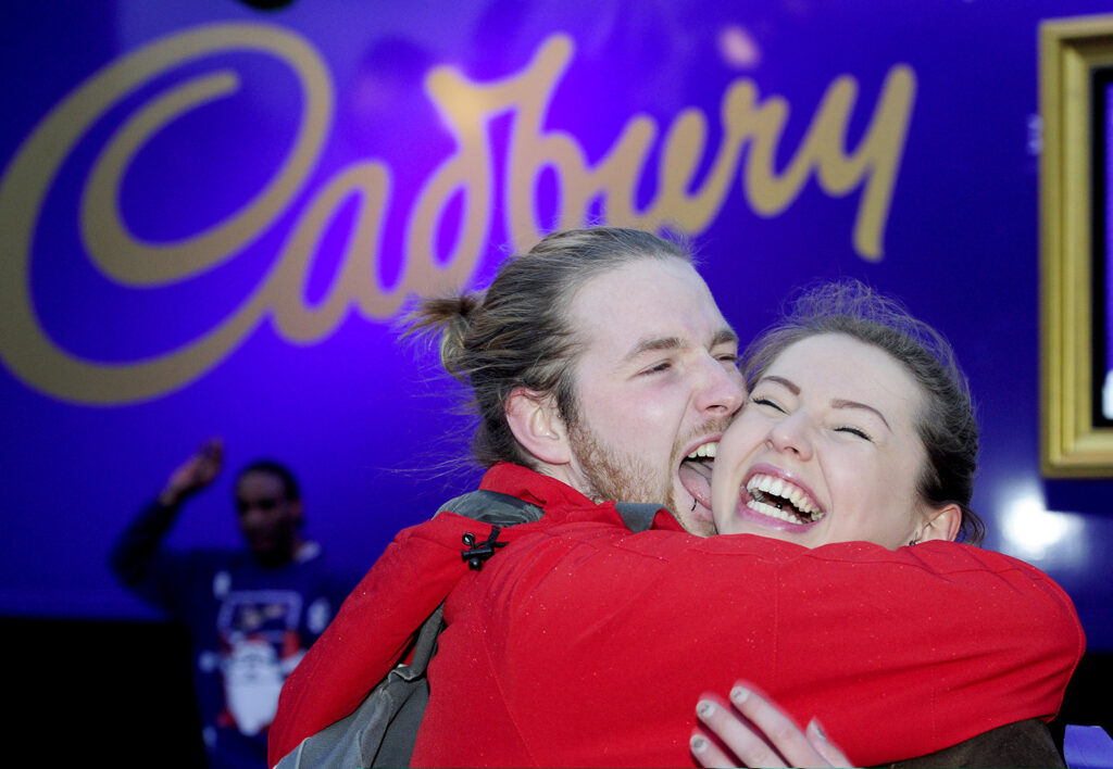Cadbury Giant Mistletoe Christmas event, Edinburgh