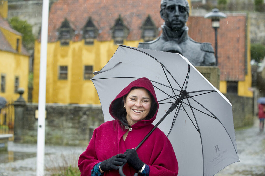 “Outlander” locations tour by VisitScotland with author Diana Gabaldon in Culross, Fife