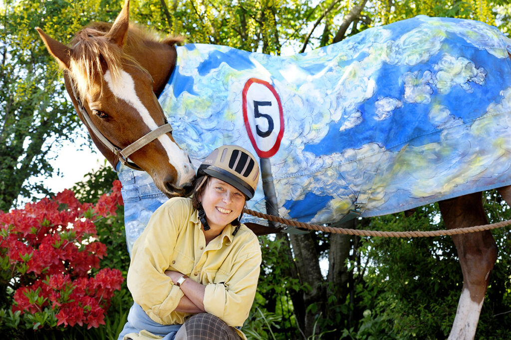 “Rural Mural” series at visual arts festival Spring Fling launches with Fred the horse’s painted rug